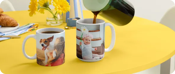 Photo Mugs + Drinkware